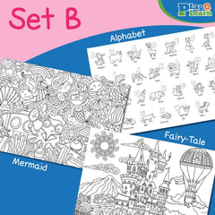 Play Learn Jumbo Coloring Poster Set | The Nest Attachment Parenting Hub