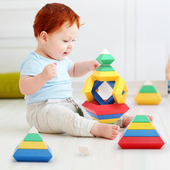 Playdate Kebo Pyramid Building Blocks (90pcs) | The Nest Attachment Parenting Hub