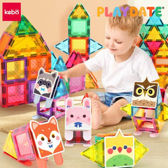 Playdate Kebo Wonderful Zoo Magnetic Tiles | The Nest Attachment Parenting Hub