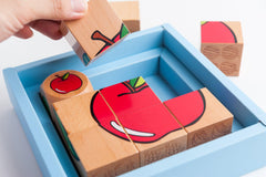 PlayMe Fruit Mart Cube Puzzle 1.5+ | The Nest Attachment Parenting Hub