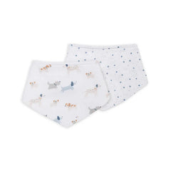 Lulujo Bandana Muslin Bibs Set of 2
