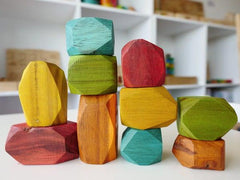 QToys Colored Wooden Gems 669 | The Nest Attachment Parenting Hub