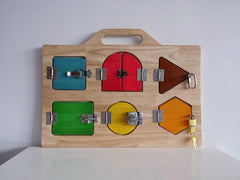 QToys Lock Activity Board 561 | The Nest Attachment Parenting Hub