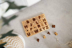 QToys Natural Capital Letter Puzzle 952 | The Nest Attachment Parenting Hub