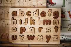 QToys Natural Lowercase Puzzle 965 | The Nest Attachment Parenting Hub