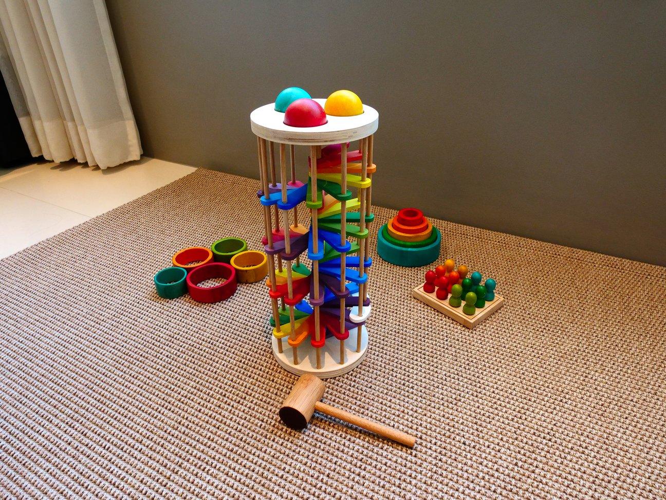 QToys Pound-a-Ball Tower 19 | The Nest Attachment Parenting Hub