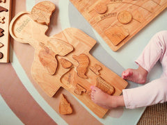 QToys Wooden Anatomy Puzzle 844 | The Nest Attachment Parenting Hub
