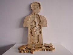 QToys Wooden Anatomy Puzzle 844 | The Nest Attachment Parenting Hub
