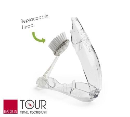 Radius Tour Travel Brush w/ Replaceable Head | The Nest Attachment Parenting Hub