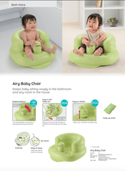 Richell Inflatable Airy Baby Chair (7-24mo) | The Nest Attachment Parenting Hub