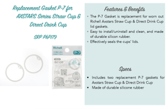Richell Replacement Gasket P-7 for Axstars Series Straw & Direct Drink Cup | The Nest Attachment Parenting Hub