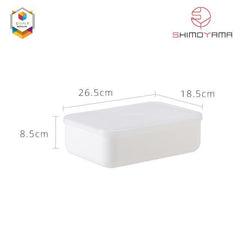 Shimoyama Muji Style Small White Flat Storage Box Cabinet Organizer with Lid | The Nest Attachment Parenting Hub