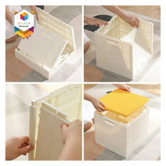 Shimoyama Toy Bricks Foldable Bin Organizer Storage Box w/ Lid | The Nest Attachment Parenting Hub