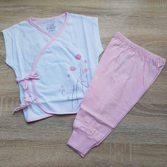 St. Patrick Woodlands Midori Tieside and Pajamas Balloon White/Pink | The Nest Attachment Parenting Hub