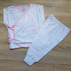 St. Patrick Woodlands Midori Tieside and Pajamas Sakura White/Pink | The Nest Attachment Parenting Hub