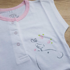 St. Patrick Woodlands Muju Romper White/Pink | The Nest Attachment Parenting Hub