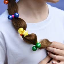 No Nasties Kids Star Bright Elastic Bobble Hair Ties