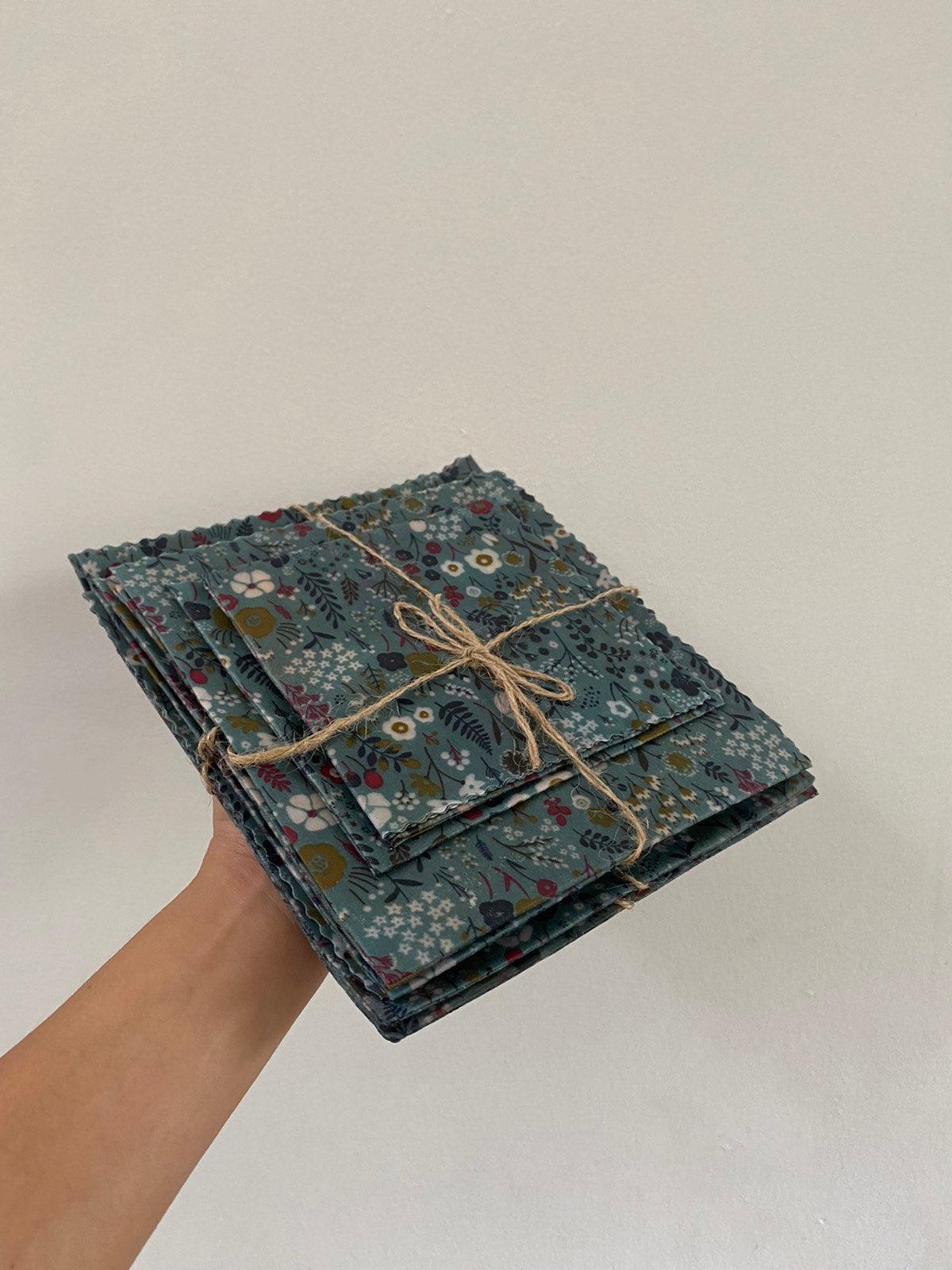 The Good Cloth Beeswax Wraps and Food Bags - Indigo Floral | The Nest Attachment Parenting Hub