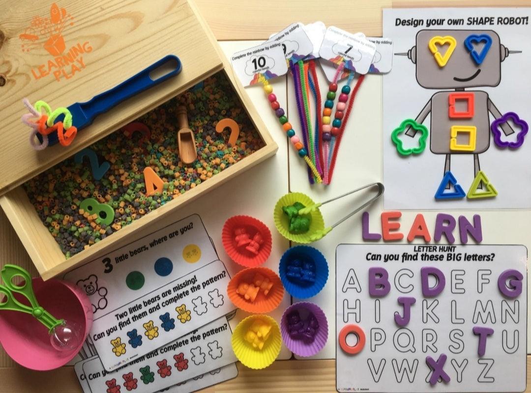 The Learning Playbox First Learner Play Box (Corrugated Box) | The Nest Attachment Parenting Hub