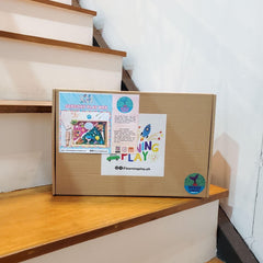 The Learning Playbox Mermaid Lagoon Play Box (Corrugated Box) | The Nest Attachment Parenting Hub