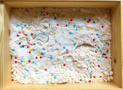 The Learning Playbox Moon Sand Cupcake Play Box (Corrugated Box) | The Nest Attachment Parenting Hub