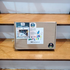 The Learning Playbox Space Explorer Play Box (Corrugated Box) | The Nest Attachment Parenting Hub