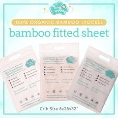 Tiny Winks Bamboo Crib Bed Sheet (6x28x52") | The Nest Attachment Parenting Hub