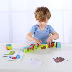 Tooky Toys Animal Block Puzzle | The Nest Attachment Parenting Hub