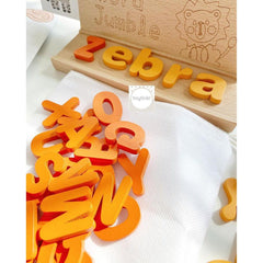 Toy Tinkr Word Jumble Orange Uppercase | The Nest Attachment Parenting Hub