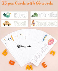 Toy Tinkr Word Jumble Orange Uppercase | The Nest Attachment Parenting Hub