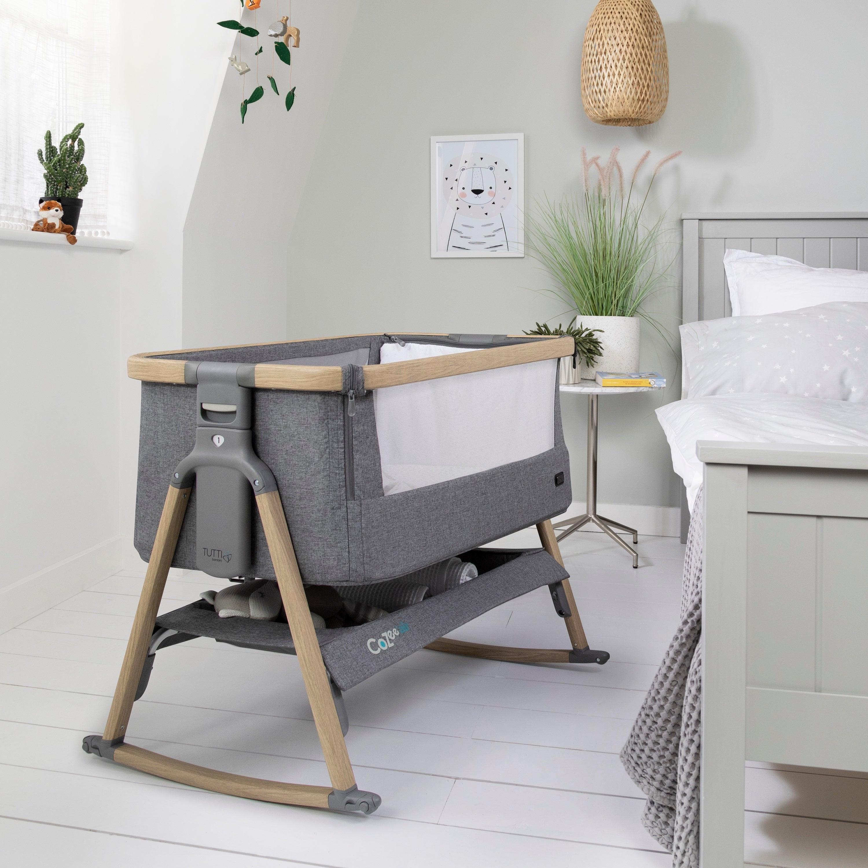 Tutti Bambini CoZee Air Bedside Crib | The Nest Attachment Parenting Hub