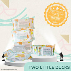 Two Little Ducks Biodegradable Baby Water Wipes Travel Pack - 20 counts/pulls | The Nest Attachment Parenting Hub