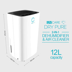 UV Care Dry Pure 2-In-1 Dehumidifier & Air Cleaner (12L) | The Nest Attachment Parenting Hub