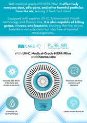 UV Care Pure Air Portable Air Purifier (H13 Filters) | The Nest Attachment Parenting Hub