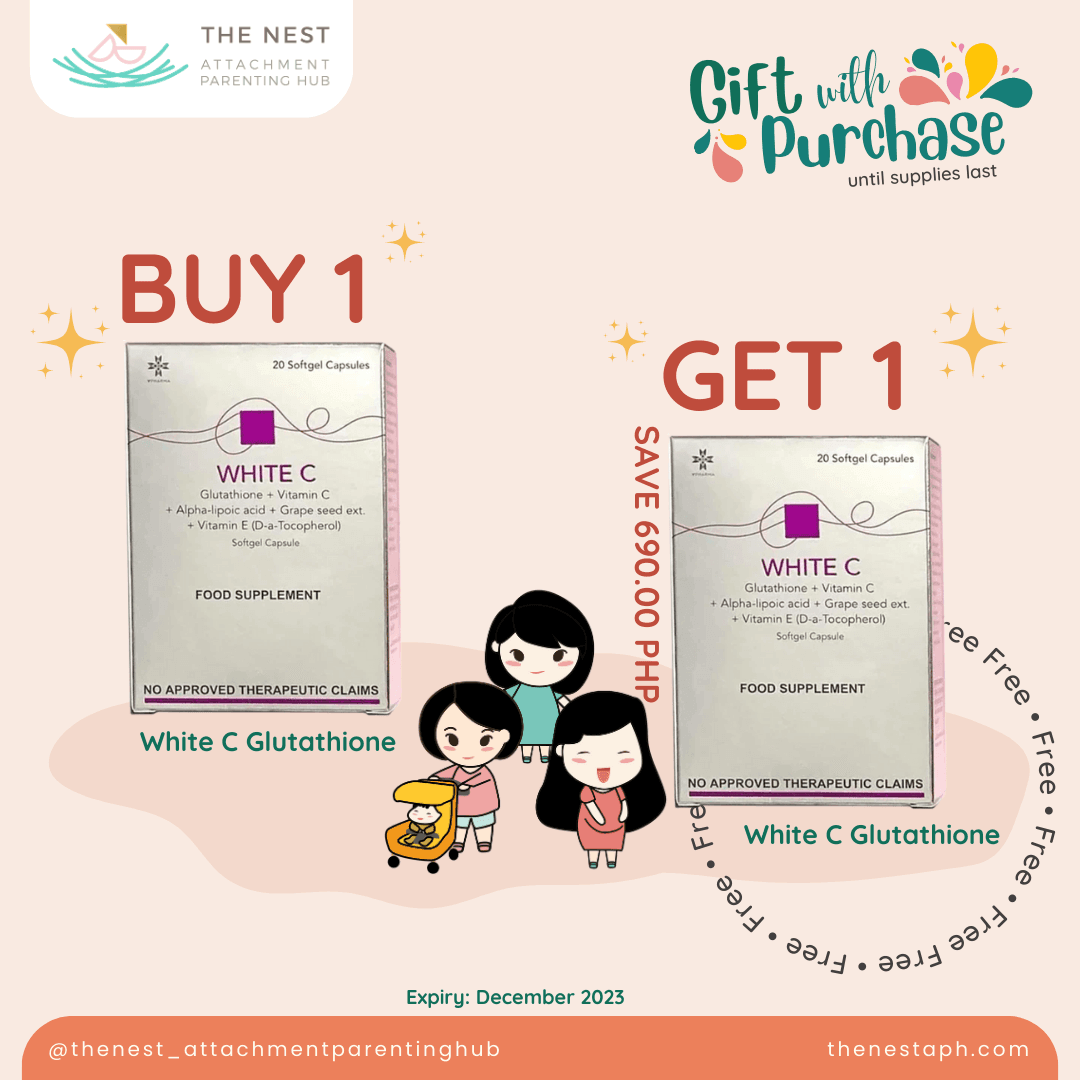 Vpharma White C Glutathione Softgel 20s B1T1 | The Nest Attachment Parenting Hub