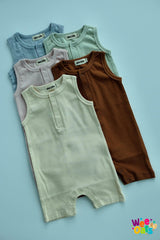 Wee Oats Churros Organic Cotton Sleeveless Onesie Shorts | The Nest Attachment Parenting Hub