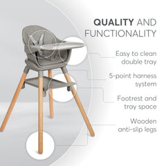 Kikkaboo Highchair 2in1