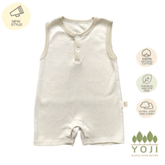 Yoji Play Suit Beige Stripes | The Nest Attachment Parenting Hub