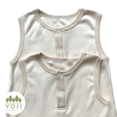 Yoji Play Suit Green Stripes | The Nest Attachment Parenting Hub