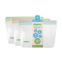 Zippies Color Reusable Bags Linen Dreams | The Nest Attachment Parenting Hub