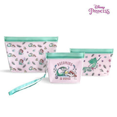 Zippies Lab Disney Princess Dream It 3pc Standup Pouch Set with Detachable Strap | The Nest Attachment Parenting Hub