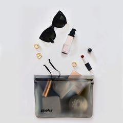 Zippies Reusable Stand up Bags Steel Grey | The Nest Attachment Parenting Hub