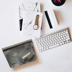 Zippies Reusable Stand up Bags Steel Grey | The Nest Attachment Parenting Hub