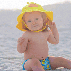 Zoocchini UPF50+ Baby Swim Diaper & Sun Hat Set (6-12 months) | The Nest Attachment Parenting Hub