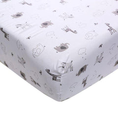 Juju Nursery Balancing Animals 7-Piece Crib Bedding Set | The Nest Attachment Parenting Hub