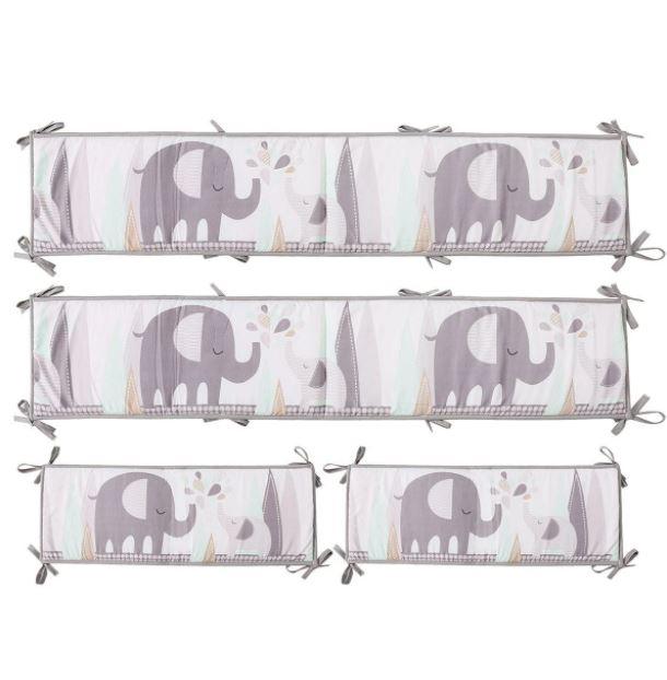 Juju Nursery Elephant Love 7-Piece Crib Bedding Set | The Nest Attachment Parenting Hub