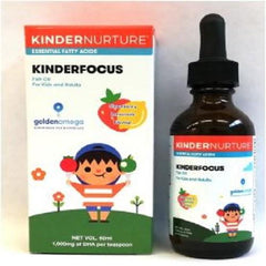 KinderNurture KinderFocus Fish Oil Strawberry Lemonade 60ml | The Nest Attachment Parenting Hub