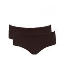 Mamaway Antibacterial and Odorless Maternity Midi Briefs Choco (2 Pack) 180893K | The Nest Attachment Parenting Hub