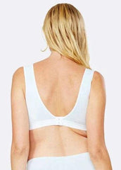 Mamaway Antibacterial Crossover Sleeping & Nursing Bra Blue 170822B | The Nest Attachment Parenting Hub