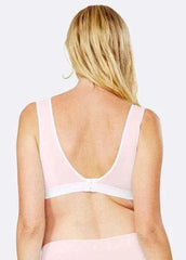 Mamaway Antibacterial Crossover Sleeping & Nursing Bra Pink 170822D | The Nest Attachment Parenting Hub